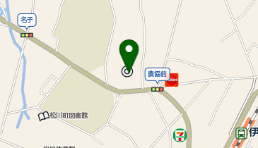 松川町役場1階ロビーの地図画像