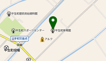 平生町体育館の地図画像