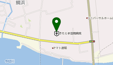 きたじま田岡病院の地図画像