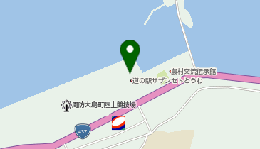 道の駅サザンセトとうわの地図画像