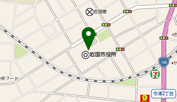 岩国市役所ロビーの地図画像