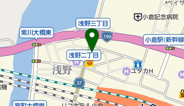 あさのホテルの地図画像