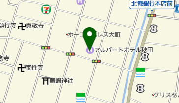 アルバートホテル秋田 ロビーの地図画像