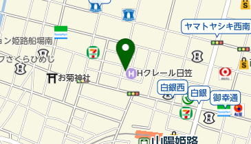ホテルクレール日笠 全客室の地図画像