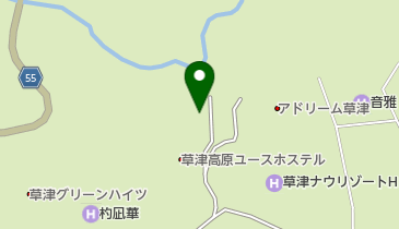 草津温泉ペンション 陽のあたる場所の地図画像