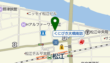 松江東急インの地図画像