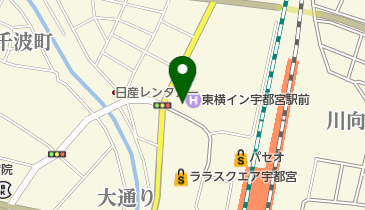 東横イン宇都宮駅前の地図画像