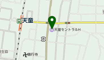 天童セントラルホテル ロビー付近の地図画像