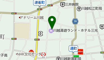 川越湯遊ランド・ホテル三光の地図画像