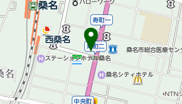 くわなパークホテルの地図画像