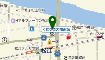 松江アーバンホテルの地図画像