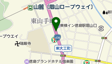 東横イン徳島駅眉山口の地図画像