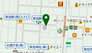 東横イン草加駅西口の地図画像