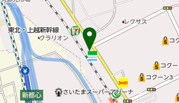 東横インさいたま新都心の地図画像