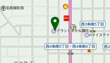 グランドホテル藤花の地図画像