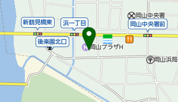 岡山プラザホテル  一部客室の地図画像