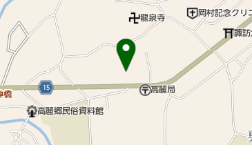 日高市 高麗公民館1階ロビーの地図画像