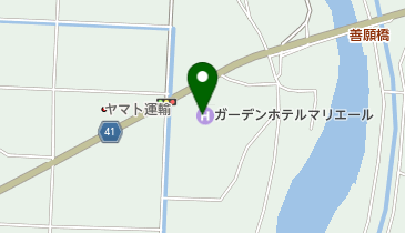 ガーデンホテル マリエール 全客室及び1Fロビー、1Fレストランの地図画像