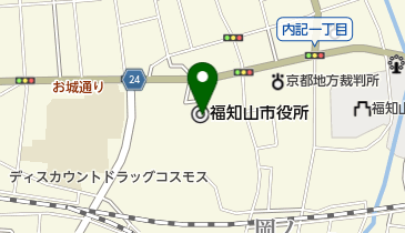 ホテルロイヤルヒル福知山の地図画像