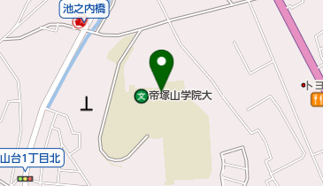 帝塚山学院大学の地図画像