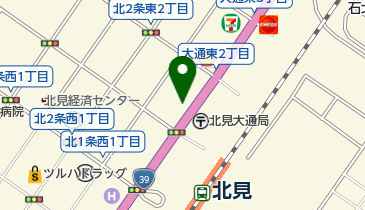 ホテルパコJr北見の地図画像