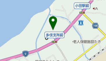 海辺の多伎図書館の地図画像