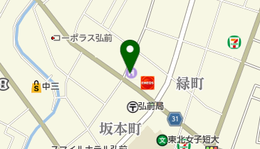 ハイパーホテル弘前 全客室の地図画像