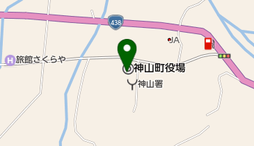 神山町役場の地図画像