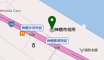 神栖市役所の地図画像