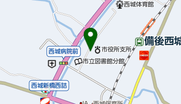 庄原市役所西城支所の地図画像