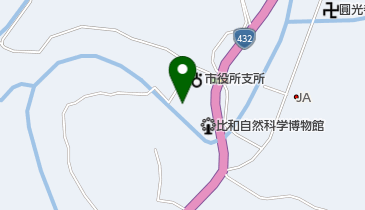 庄原市比和公民館の地図画像