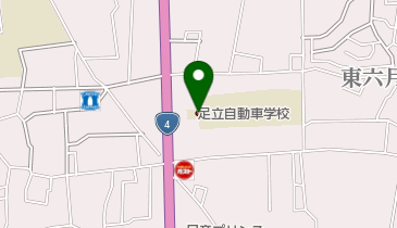 足立自動車学校の地図画像