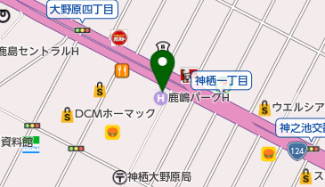 鹿嶋パークホテル(一部客室)の地図画像