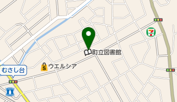 知識の森嵐山町立図書館の地図画像