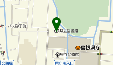 島根県立図書館の地図画像