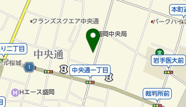 パシフィックホテル盛岡の地図画像