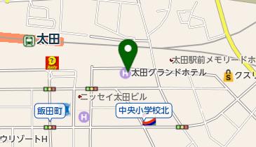 太田グランドホテルの地図画像