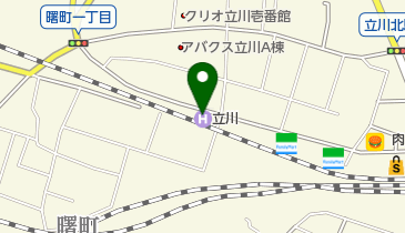 立川ホテルの地図画像