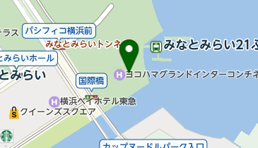 ヨコハマグランドインターコンチネンタルホテルの地図画像