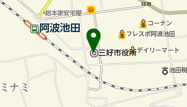 阿波池田観光案内所の地図画像