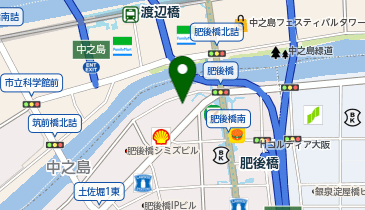 アパホテル 大阪肥後橋駅前の地図画像