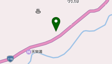 山あいにたたずむ一軒宿 天栄湯の地図画像