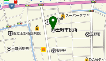 玉野市役所 1Fロビーの地図画像