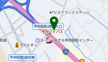 ホテル 昭和<山梨県>の地図画像