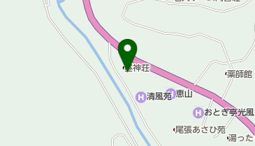 昼神温泉 石苔亭いしだの地図画像