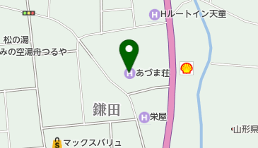 天童温泉 松伯亭 あづま荘の地図画像