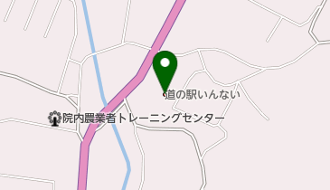 道の駅いんないの地図画像