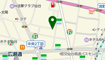 東横イン 仙台西口広瀬通の地図画像