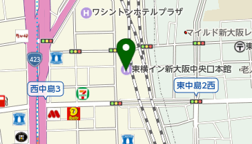 東横イン新大阪中央口本館の地図画像