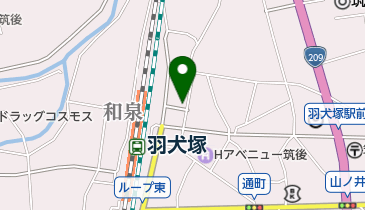 ホテルエルモント 筑後の地図画像